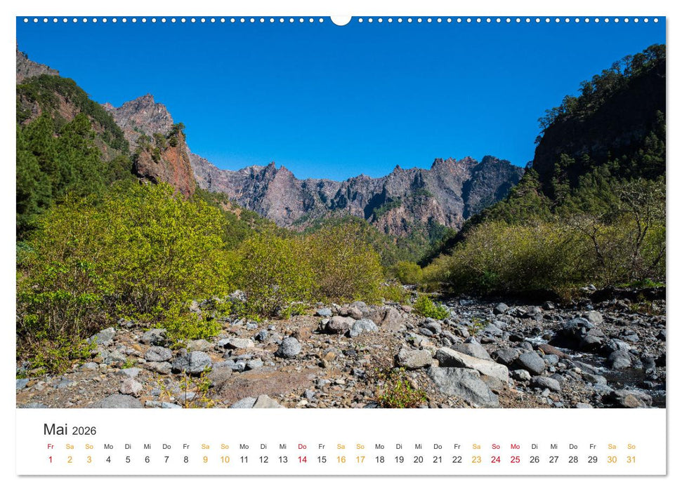 La Palma - Isla Bonita - Landschaften der Kanarischen Insel (CALVENDO Wandkalender 2026)