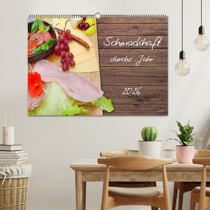 Schmackhaft durchs Jahr (CALVENDO Wandkalender 2026)