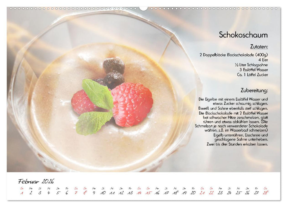 Schmackhaft durchs Jahr (CALVENDO Wandkalender 2026)