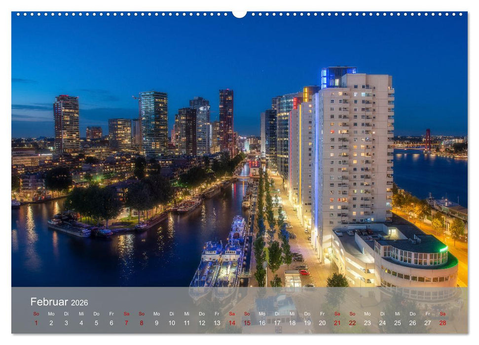Rotterdam - Die heimliche Hauptstadt der Niederlande (CALVENDO Wandkalender 2026)