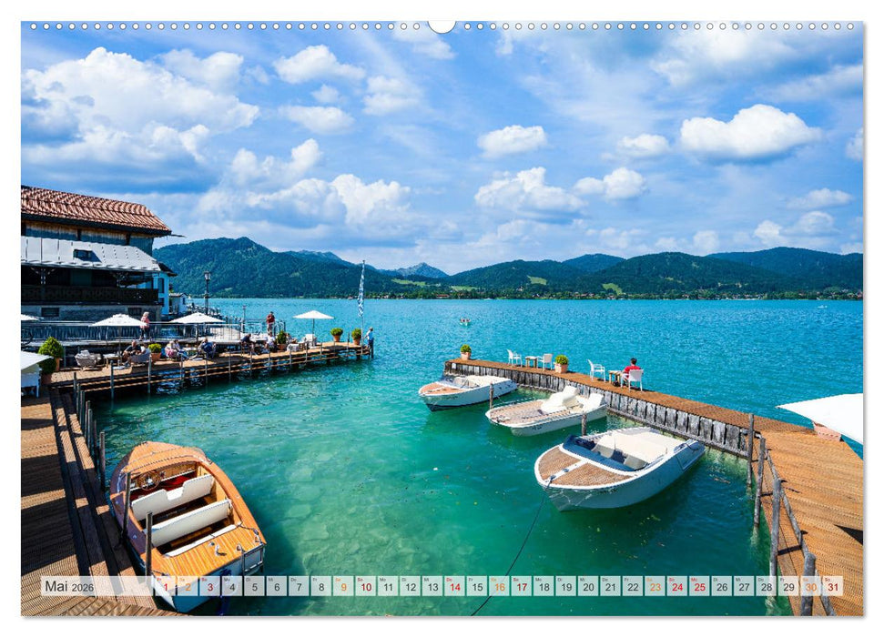 Der Tegernsee - Urlaubsparadies Bayerische Voralpen (CALVENDO Wandkalender 2026)