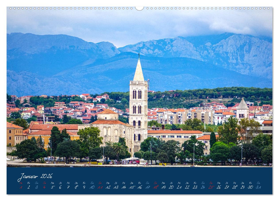 Kroatien Die wunderschöne Küste vor Zadar (CALVENDO Wandkalender 2026)