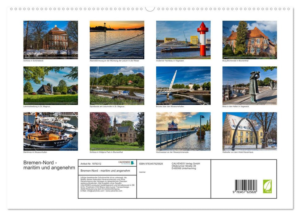 Bremen-Nord - maritim und angenehm (CALVENDO Premium Wandkalender 2026)