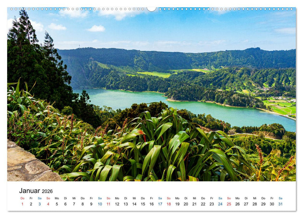 São Miguel - Grüne Insel im Atlantik (CALVENDO Wandkalender 2026)