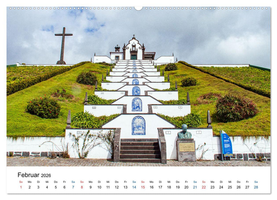 São Miguel - Grüne Insel im Atlantik (CALVENDO Wandkalender 2026)
