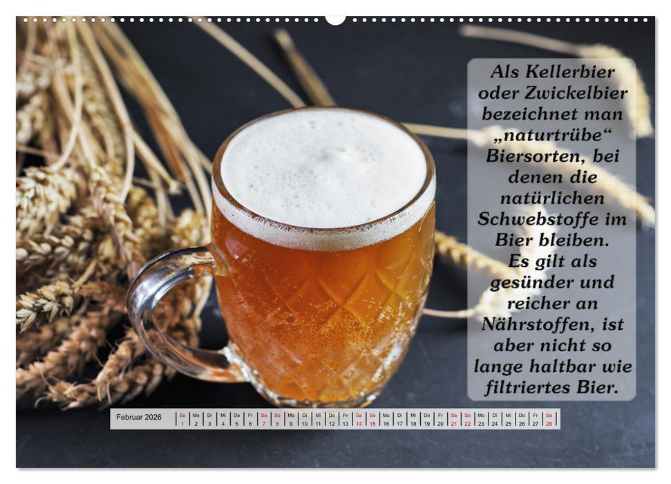 Wissenswertes über Bier (CALVENDO Wandkalender 2026)