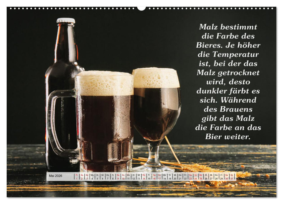 Wissenswertes über Bier (CALVENDO Wandkalender 2026)