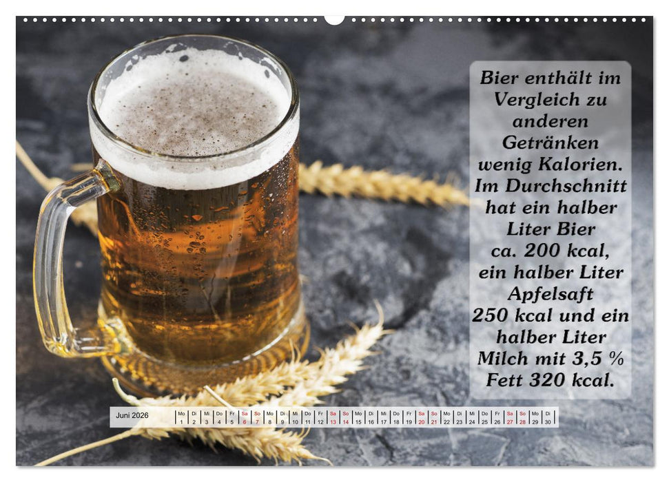 Wissenswertes über Bier (CALVENDO Wandkalender 2026)
