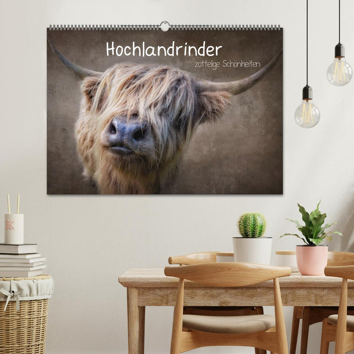 Hochlandrinder - Zottelige Schönheiten (CALVENDO Wandkalender 2026)