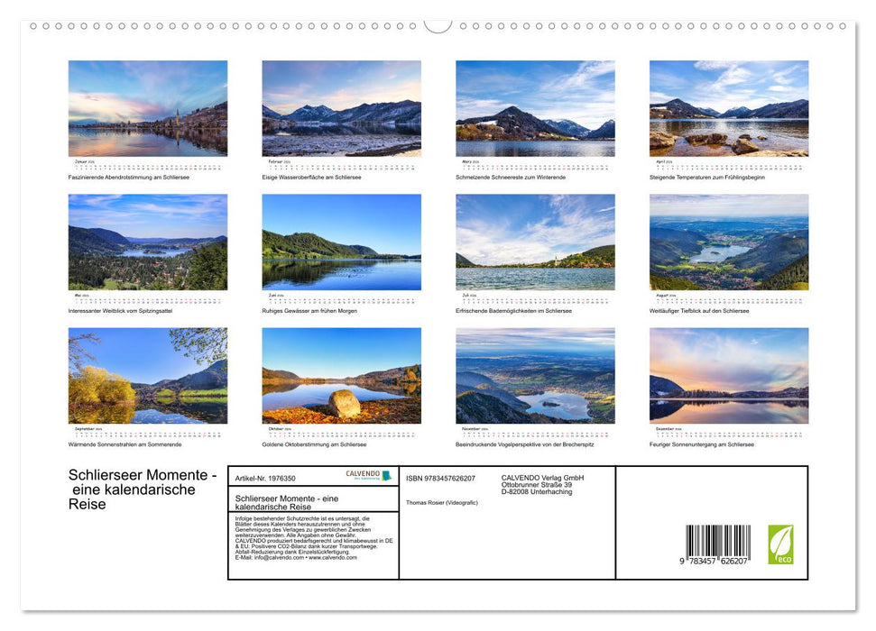 Schlierseer Momente - eine kalendarische Reise (CALVENDO Wandkalender 2026)