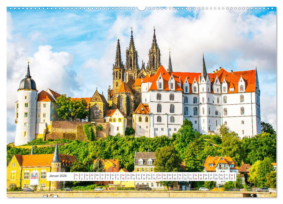 Meißen und seine Wahrzeichen (CALVENDO Wandkalender 2026)