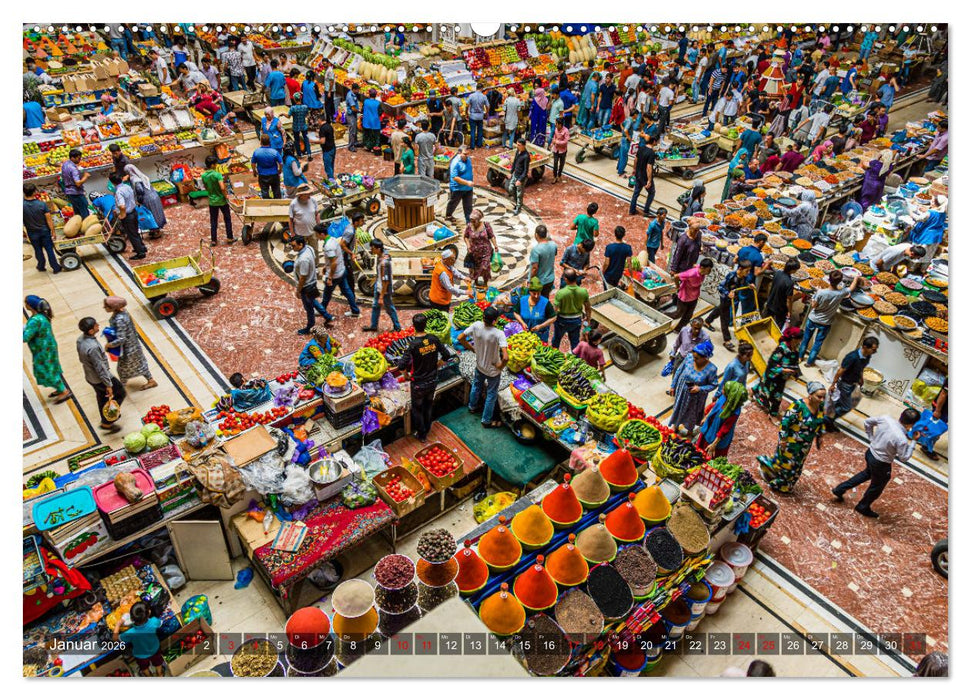 Duschanbe – Hauptstadt von Tadschikistan (CALVENDO Wandkalender 2026)