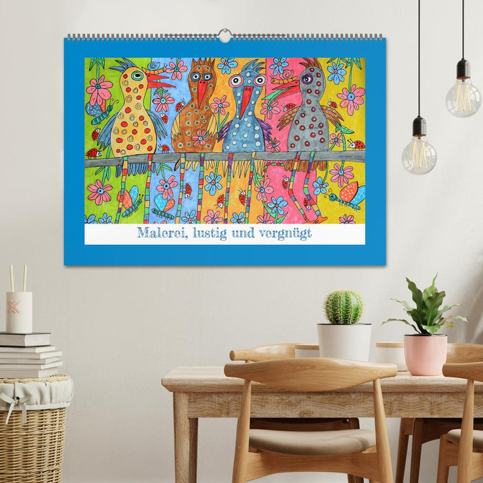 Malerei, lustig und vergnügt (CALVENDO Wandkalender 2026)