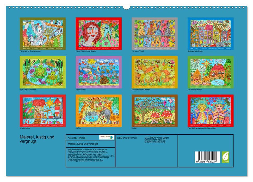 Malerei, lustig und vergnügt (CALVENDO Wandkalender 2026)