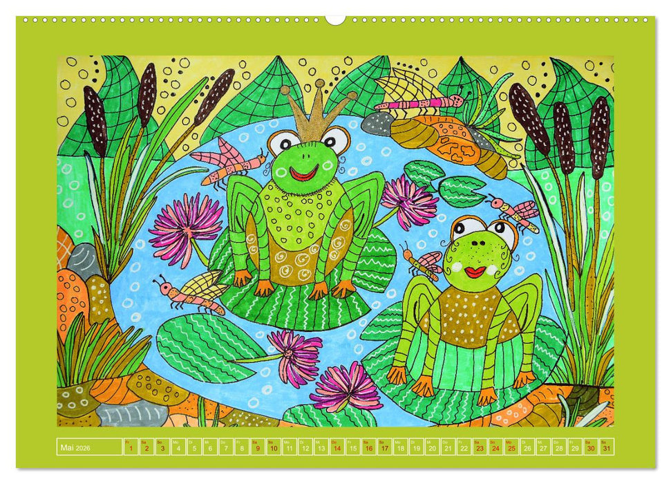 Malerei, lustig und vergnügt (CALVENDO Wandkalender 2026)