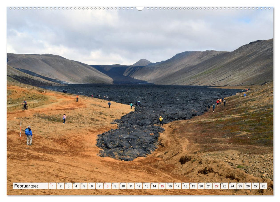 FAGRADALSFJALL 2021, Islands spektakulärer Vulkanausbruch (CALVENDO Wandkalender 2026)
