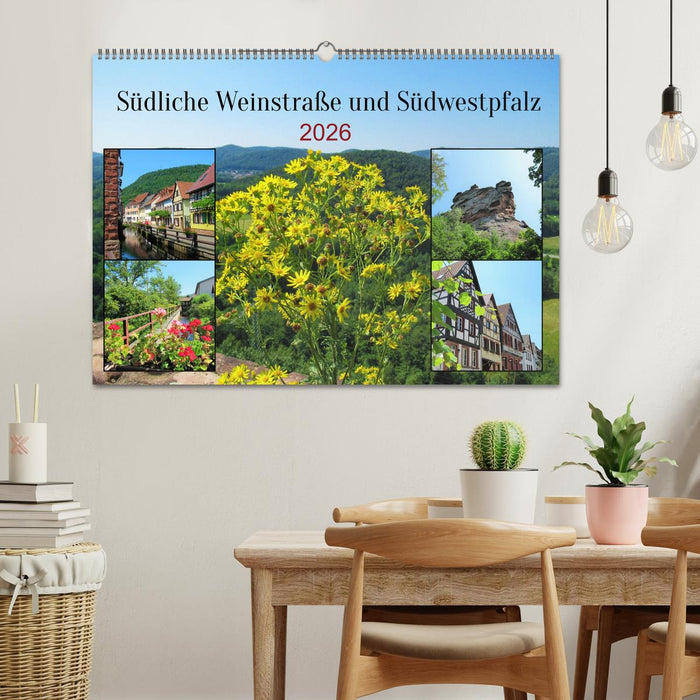 Südliche Weinstraße und Südwestpfalz (CALVENDO Wandkalender 2026)