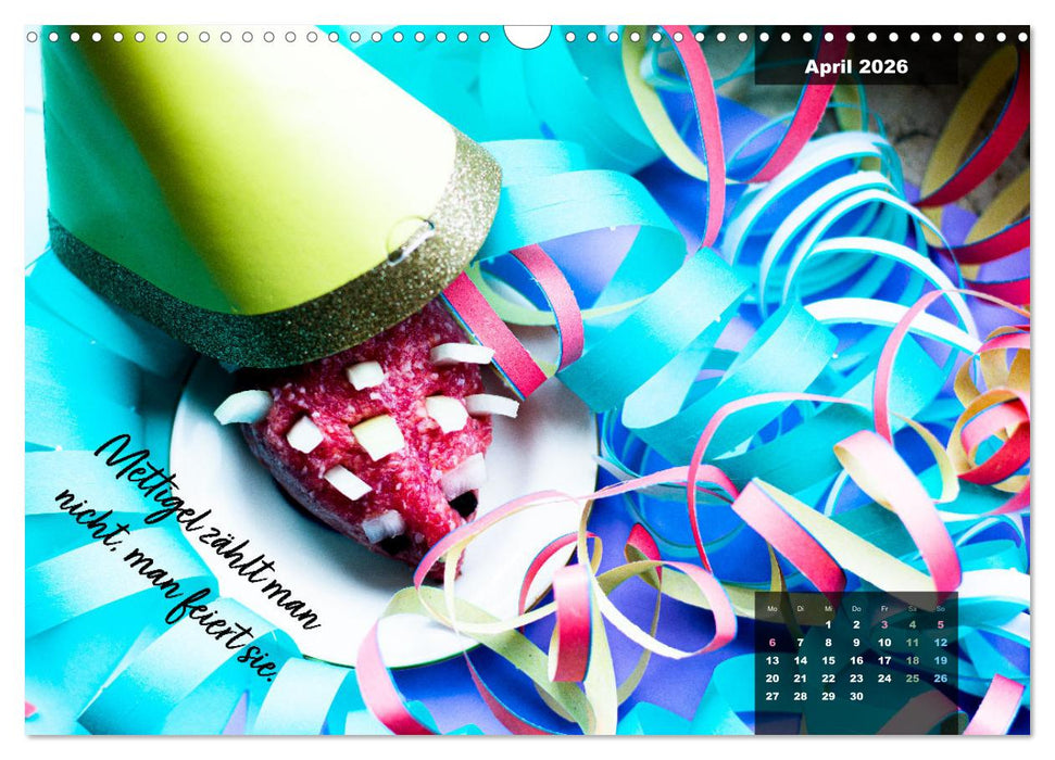 Mettkalender - Mettigel Edition (CALVENDO Wandkalender 2026)