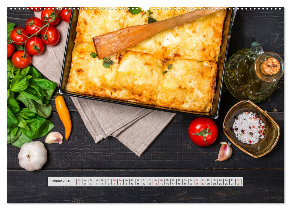 Mediterrane Küche - Gesund & Lecker (CALVENDO Wandkalender 2026)