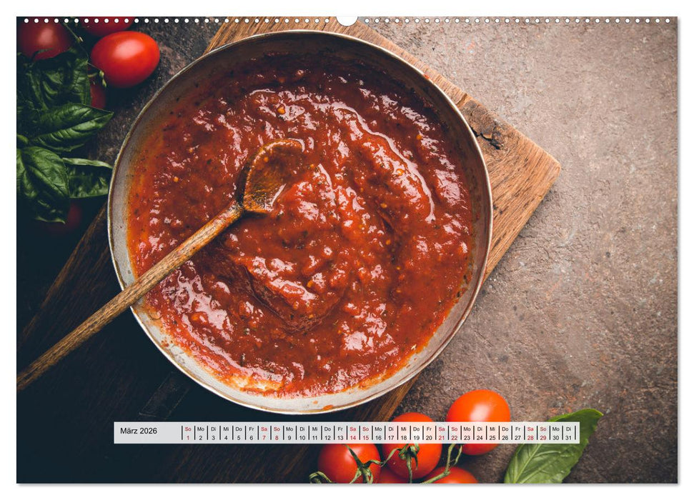 Mediterrane Küche - Gesund & Lecker (CALVENDO Wandkalender 2026)