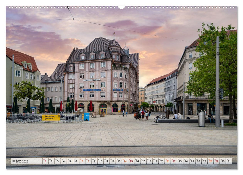 Augsburg Impressionen (CALVENDO Premium Wandkalender 2026)