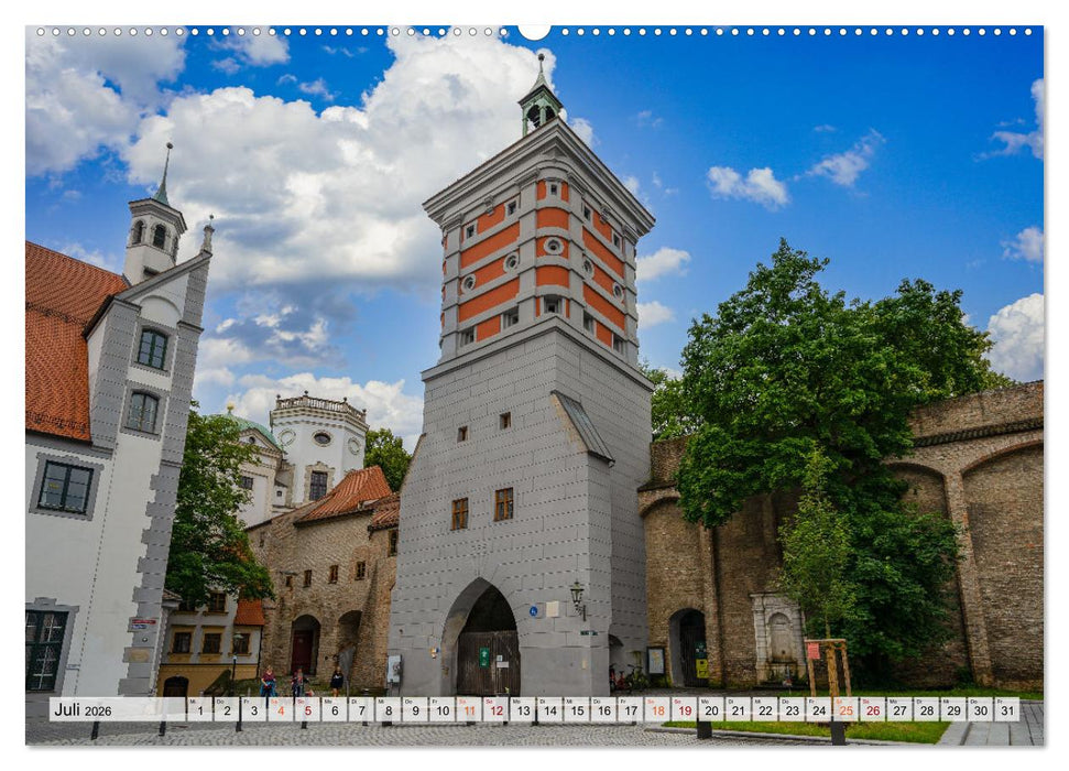 Augsburg Impressionen (CALVENDO Premium Wandkalender 2026)