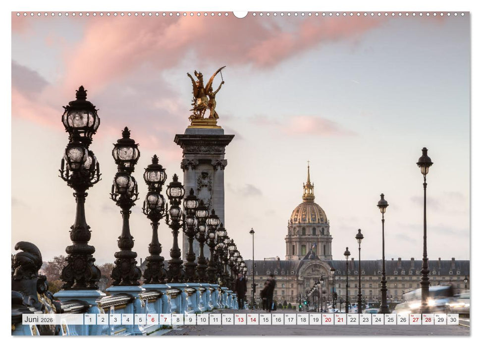 Paris - La Ville Lumière (CALVENDO Wandkalender 2026)
