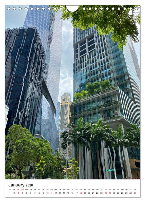Singapore – Where Tradition Meets Tomorrow (CALVENDO Monthly Calendar 2026)