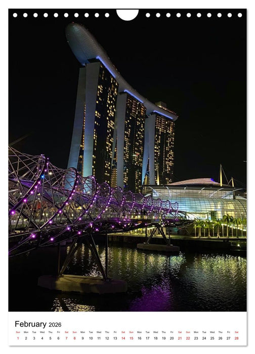 Singapore – Where Tradition Meets Tomorrow (CALVENDO Monthly Calendar 2026)