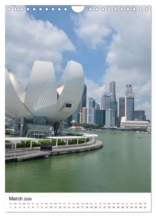 Singapore – Where Tradition Meets Tomorrow (CALVENDO Monthly Calendar 2026)