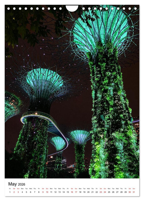 Singapore – Where Tradition Meets Tomorrow (CALVENDO Monthly Calendar 2026)