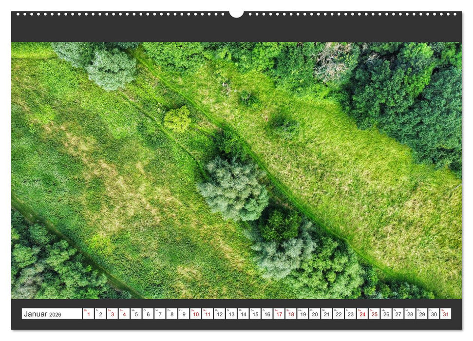 Die Natur von oben - aufgenommen über Deutschland (CALVENDO Wandkalender 2026)