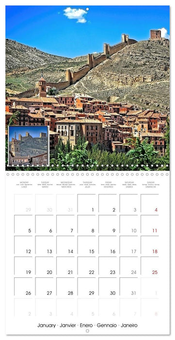 Fortresses and castles in Spain (CALVENDO Monthly Calendar 2026)