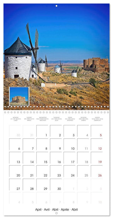 Fortresses and castles in Spain (CALVENDO Monthly Calendar 2026)