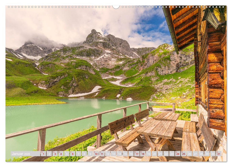 Arlberger Bergwelten (CALVENDO Wandkalender 2026)