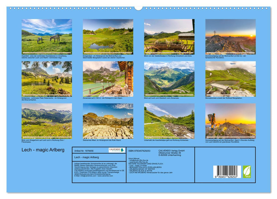 Lech - magic Arlberg (CALVENDO Wandkalender 2026)