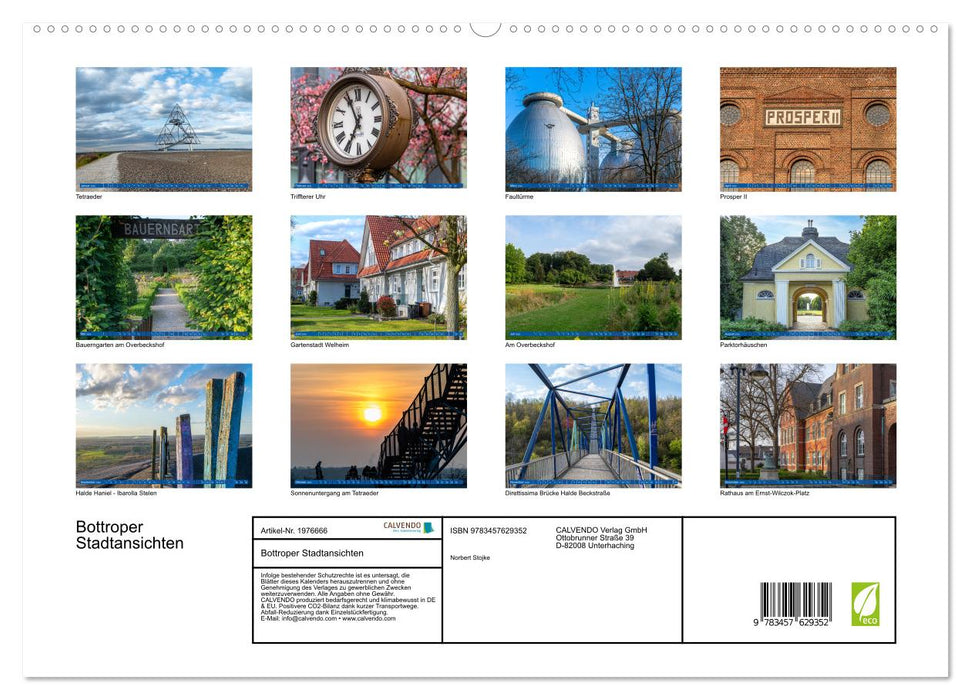 Bottroper Stadtansichten (CALVENDO Wandkalender 2026)