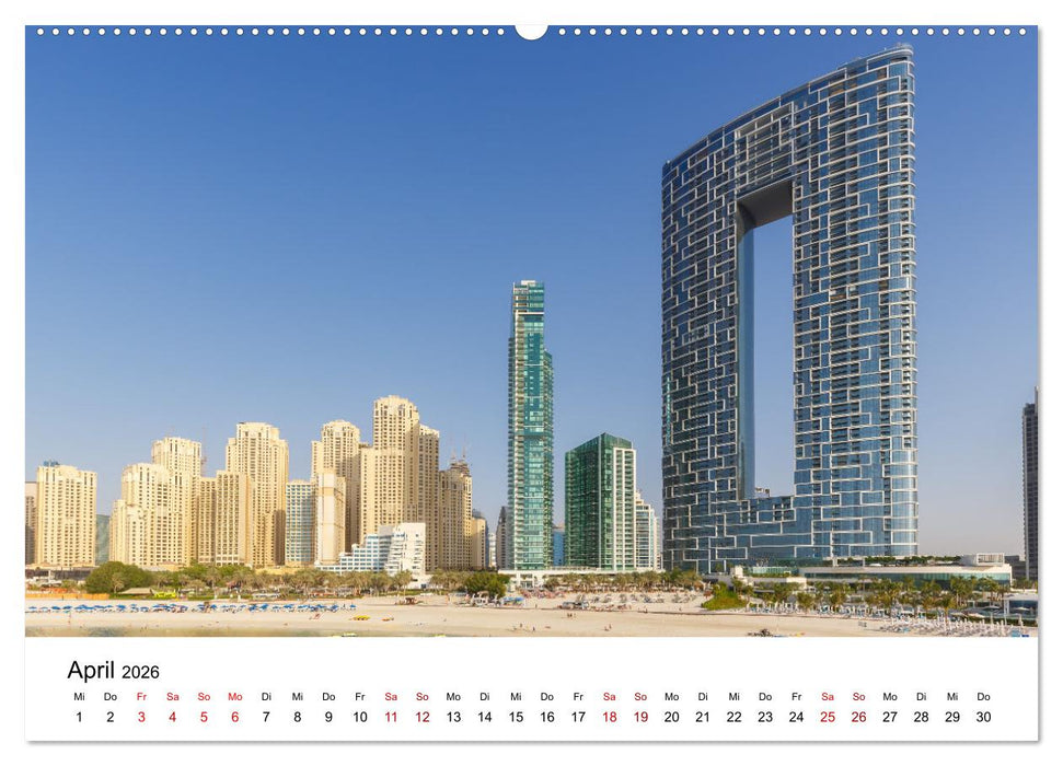 Weltstadt Dubai (CALVENDO Wandkalender 2026)
