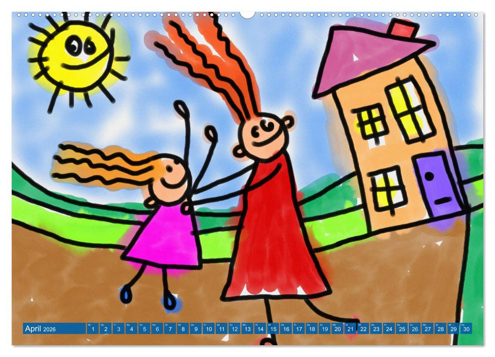 Spiel, Spaß und Freunde. Lustiger Kinderkalender (CALVENDO Wandkalender 2026)