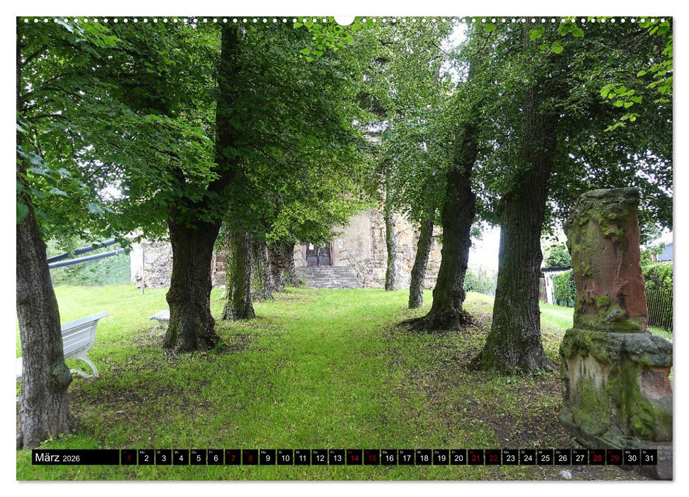 Kyffhäuser-Land Stille Landschaften - Geheimnisvolle Orte (CALVENDO Wandkalender 2026)