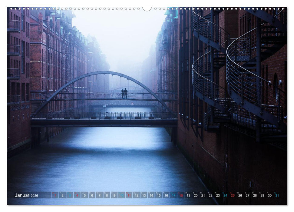 Hamburg Architektur und Stadtlandschaft (CALVENDO Wandkalender 2026)