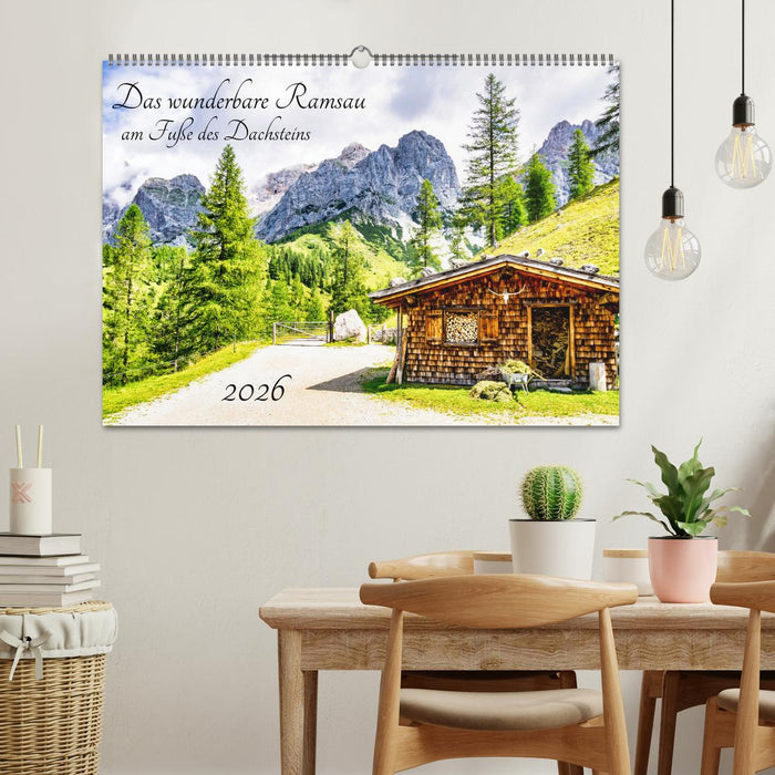 Das wunderbare Ramsau am Fuße des Dachsteins (CALVENDO Wandkalender 2026)
