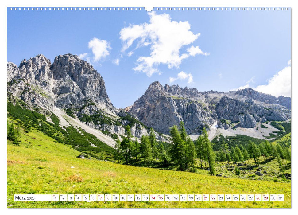 Das wunderbare Ramsau am Fuße des Dachsteins (CALVENDO Wandkalender 2026)