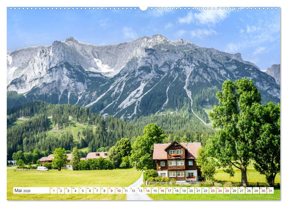 Das wunderbare Ramsau am Fuße des Dachsteins (CALVENDO Wandkalender 2026)