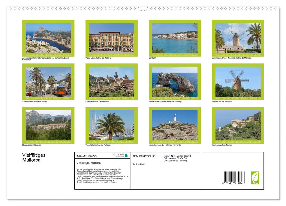 Vielfältiges Mallorca (CALVENDO Wandkalender 2026)