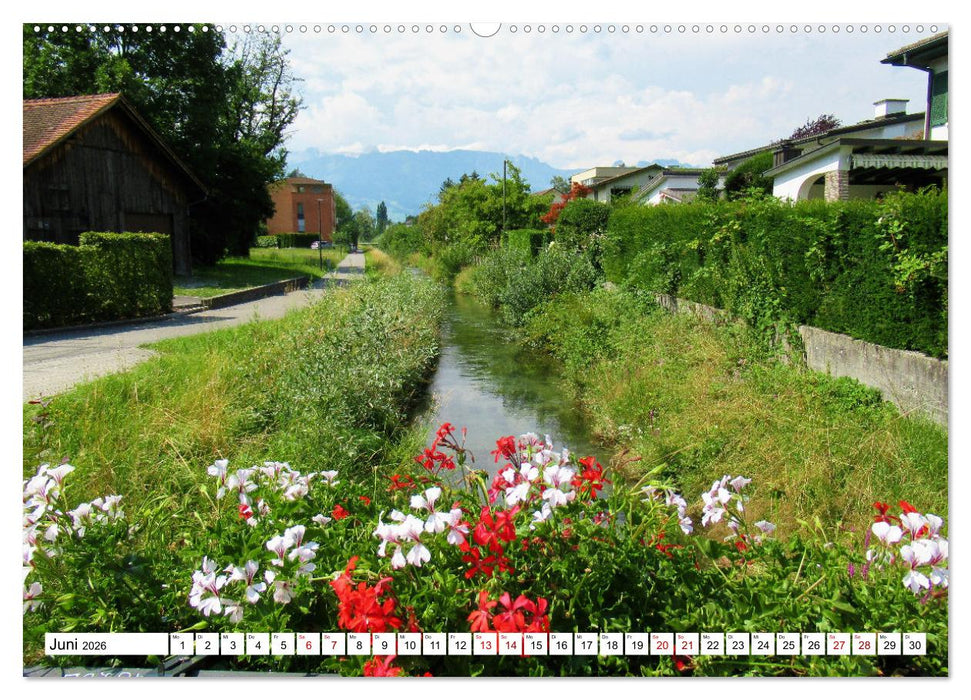 Liechtenstein - zwischen Rhein und Hochgebirge (CALVENDO Wandkalender 2026)