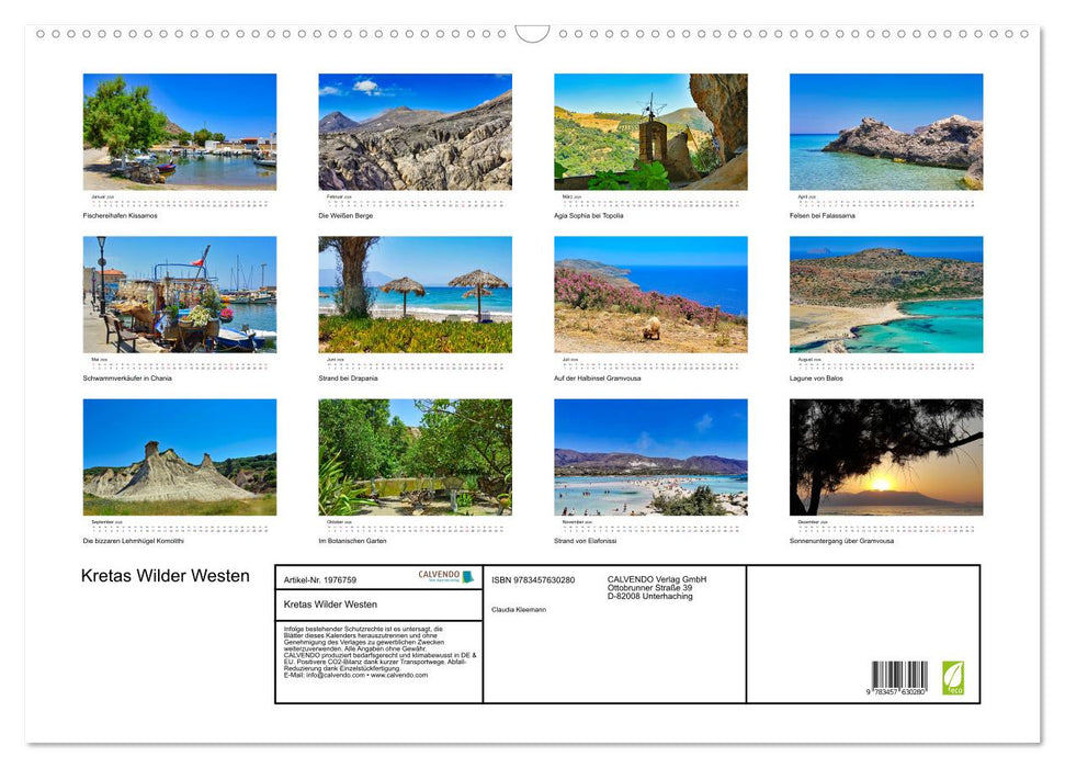 Kretas Wilder Westen (CALVENDO Wandkalender 2026)