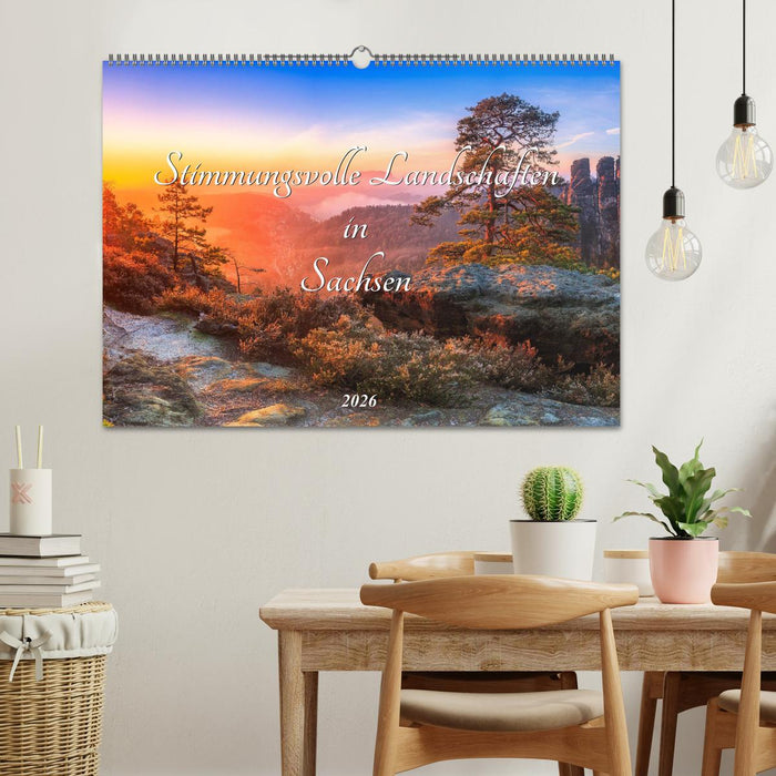 Stimmungsvolle Landschaften in Sachsen 2026 (CALVENDO Wandkalender 2026)