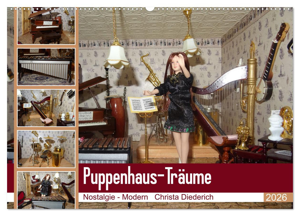 Puppenhaus-Träume (CALVENDO Wandkalender 2026)