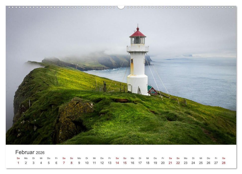 Färöer Inseln - Geheimnisvolle Inseln im Nordatlantik (CALVENDO Wandkalender 2026)